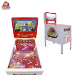 赤と白のシンプルなピンボール マシン